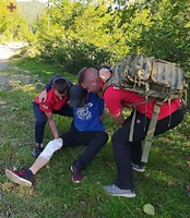 Вишківські гірські рятувальники надали допомогу травмованому чоловікові