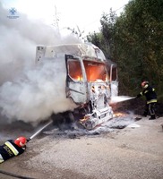 Обухівський район: рятувальники ліквідували загорання вантажног тягача