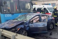 М. Дніпро: внаслідок потрійної ДТП за участю громадського транспорту постраждало 4 особи