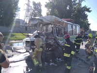 У місті Здолбунів рятувальники надали допомогу у ліквідації наслідків ДТП за участю вантажівки та пасажирського автобуса