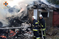 На Вінниччині ліквідовано пожежі на території приватних домоволодінь