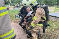 М. Нікополь: під час пожежі в квартирі вогнеборці врятували дитину