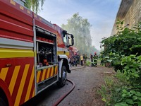 Ужгородські рятувальники ліквідували пожежу в складському приміщенні