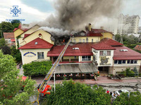М. Трускавець: рятувальники локалізували пожежу в готелі