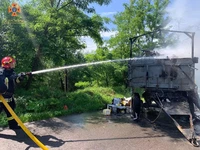 Вогнеборці ліквідували пожежу причепа до трактора в Бурштинській ТГ