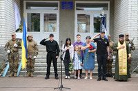 На Чернігівщині назвали вулицю на честь загиблого поліцейського Богдана Бондарчука та встановили меморіальну дошку