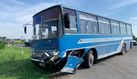 На Полтавщині сталося ДТП за участю автобуса та легковика: поліція встановлює обставини події