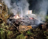 Котельва: рятувальники ліквідували пожежу дерев'яного вагончика