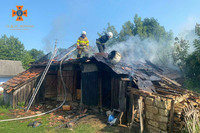 Жмеринський район: ліквідовано пожежу на території приватного домоволодіння