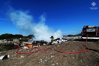 Бориспільський район: ліквідовано пожежу на несанкціонованому сміттєзвалищі