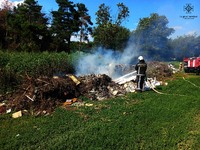 Обухівський район: ліквідовано загорання сміття на відкритій місцевості