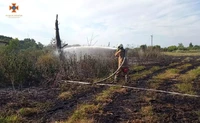 Лубенський район: рятувальники ліквідували пожежу сухої рослинності