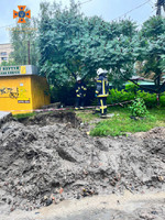 Обухівський район: рятувальники звільнили собаку, який впав у яму