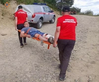 Рятувальники надали допомогу травмованому туристу у горах.