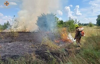 Миргородський район: рятувальники загасили займання сухої трави