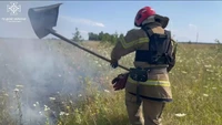 На Сумщині вогнеборці двічі приборкували загоряння сухої рослинності