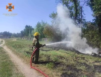 Лубенський район: рятувальник ліквідували пожежу на відкритій території