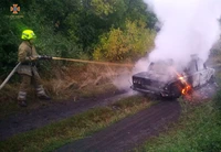 Кременчуцький район: рятувальники загасили пожежу в автомобілі