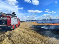 Білоцерківський район: рятувальниками ліквідовано загорання стерні на полі