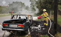Миколаївська область: рятувальники ліквідували пожежу легкового автомобіля
