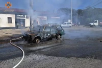 М. Дніпро: надзвичайниками ліквідовано загорання легкового автомобіля