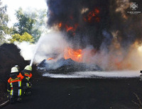 Київська область: ліквідовано загорання цистерни з паливом