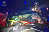 Кам’янський район: надзвичайники вивільнили травмованого водія з пошкодженої внаслідок ДТП автівки