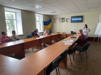 Проведення волонтеркою інтерактивного  заняття для клієнтів пробації  з метою подолання залежності на Котелевщині