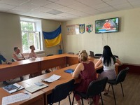 Проведення волонтеркою інтерактивного  заняття на Котелевщині  для клієнтів пробації, що мають залежність
