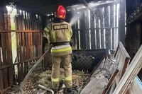 М. Новомосковськ: вогнеборці ліквідували пожежу на території приватного домоволодіння