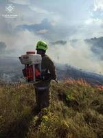 Лубенський район: рятувальники ліквідували пожежу на відкритій території.