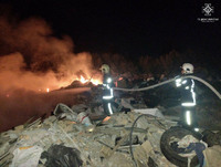 Бориспільський район: ліквідовано загорання сміттєзвалища на відкритій території