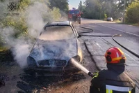 М. Новомосковськ: вогнеборці ліквідували займання легкового автомобіля
