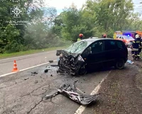 На Стрийщині рятувальники вивільнили із понівеченого автомобіля тіло водія