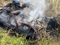 Сумський район: рятувальники ліквідували займання легковика, який підірвався на вибухонебезпечному предметі