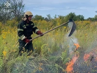 Сумська область: вогнеборці тричі приборкували загоряння сухої рослинності та сміття