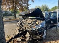 Поліція Полтавщини встановлює обставини ДТП, в якій травмована водійка легковика