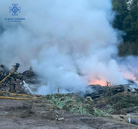 Бориспільський район: ліквідовано загорання несанкціонованого сміттєзвалища