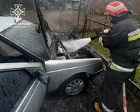 У Винниках вогнеборці врятували від повного знищення вогнем "Peugeot 405"