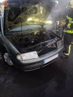 Виноградівські рятувальники ліквідували загоряння автомобіля