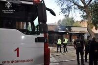М. Кропивницький: рятувальники ліквідували пожежу у будівлі