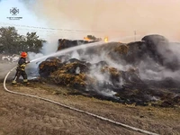 Звенигородський район: рятувальники ліквідували пожежу сіна