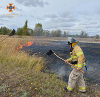 Вишгородський район: рятувальники ліквідували загорання трав’яного настилу