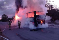 Чугуївський район: рятувальники ліквідували пожежу в автобусі