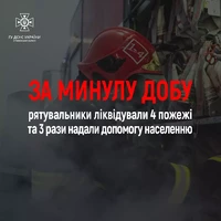 За минулу добу рятувальники Рівненщини ліквідували чотири пожежі та три рази надавали допомогу населенню