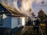 Звенигородський район: під час пожежі господар отримав опіки