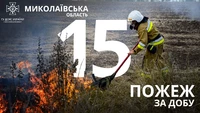 Миколаївська область: за добу вогнеборці ліквідували 15 пожеж