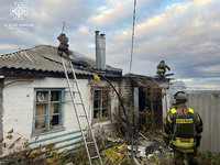 М. Куп’янськ: рятувальники ліквідували пожежу в приватній оселі