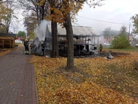 Сарненські рятувальники ліквідували пожежу на території міського парку