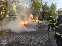 Хустські рятувальники ліквідували загоряння легкового автомобіля